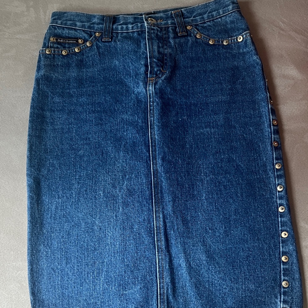 Dolce & Gabbana Blue Denim Skirt